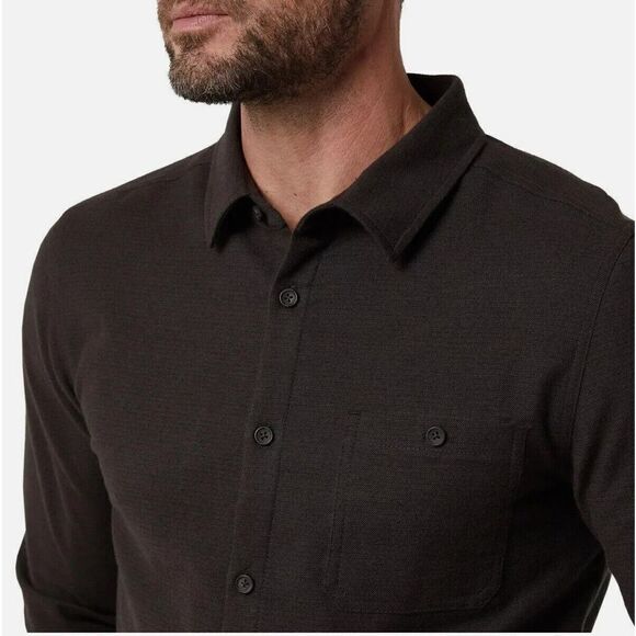 32 Degrees Men's Long Sleeve Button-Up Shirt, Stretch Fabric, - Picture 5 of 5